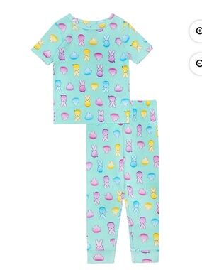 Peeps Unisex Blue 2 PC Pajama Set Size 5T NWT